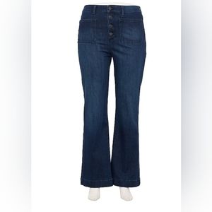 Women's LC Lauren Conrad Super High Rise Flare Jeans26W T/L, Amelia Wash